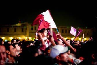 Qatar World Cup bid celebration, 2010.