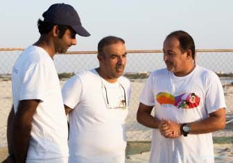 QP representative  Salman Fahad Al Mohannadi with ESC's Dr. Mehsin Al Ansi (left to right).