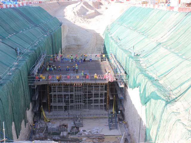 Construction of Lusail Expressway.