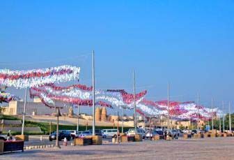 Katara National Day decorations.