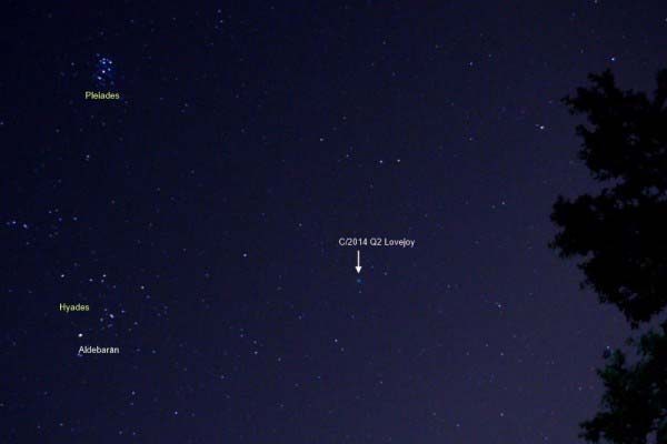 How to spot the comet.