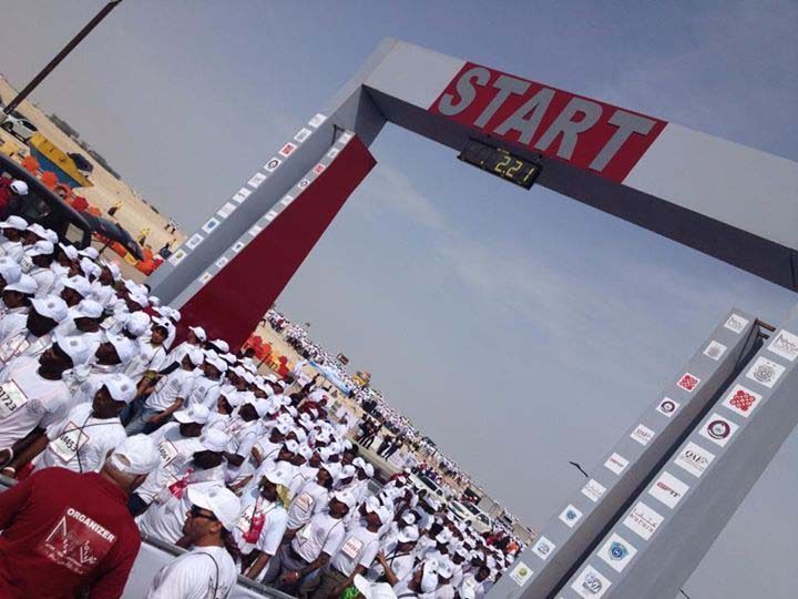 Mega Marathon start line