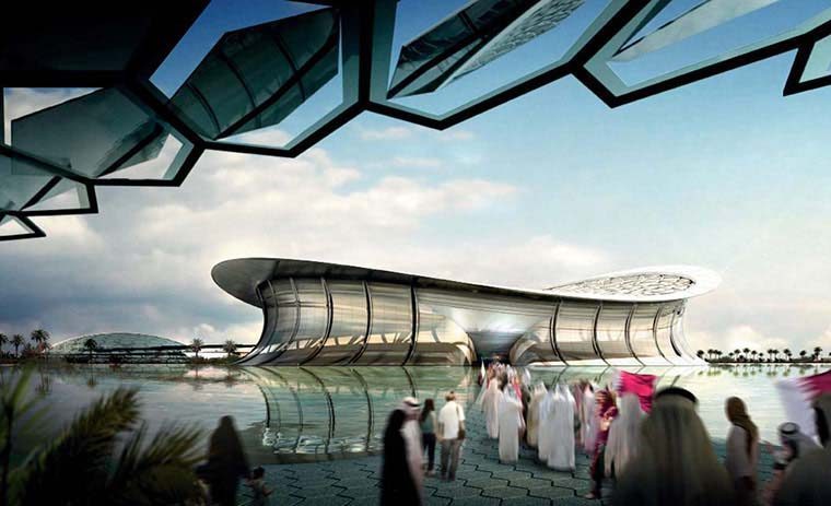 Lusail Stadium rendering, as submitted by Qatar during bid process.
