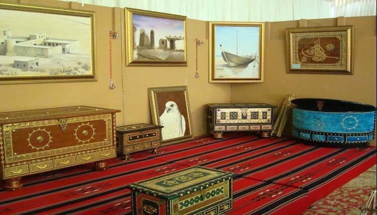 Selection of prisoners' art and handicrafts