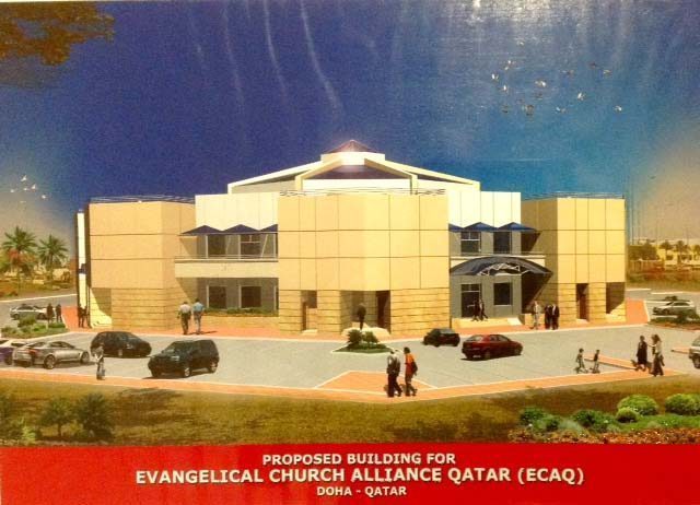 A rendering of the new Evangelical Churches Alliance Qatar.