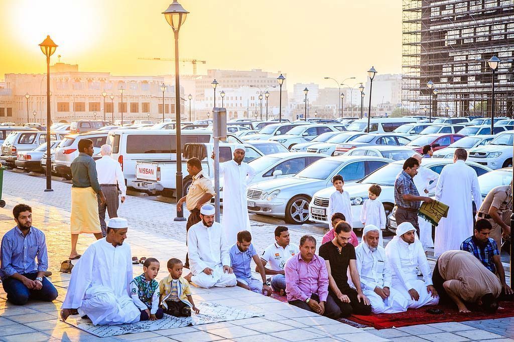 Eid Al-Adha prayers in Doha