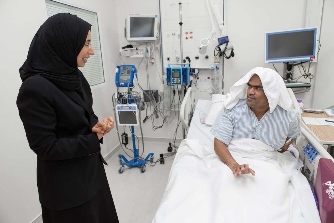 Stem cell transplant patient and Hanan Al Kuwari