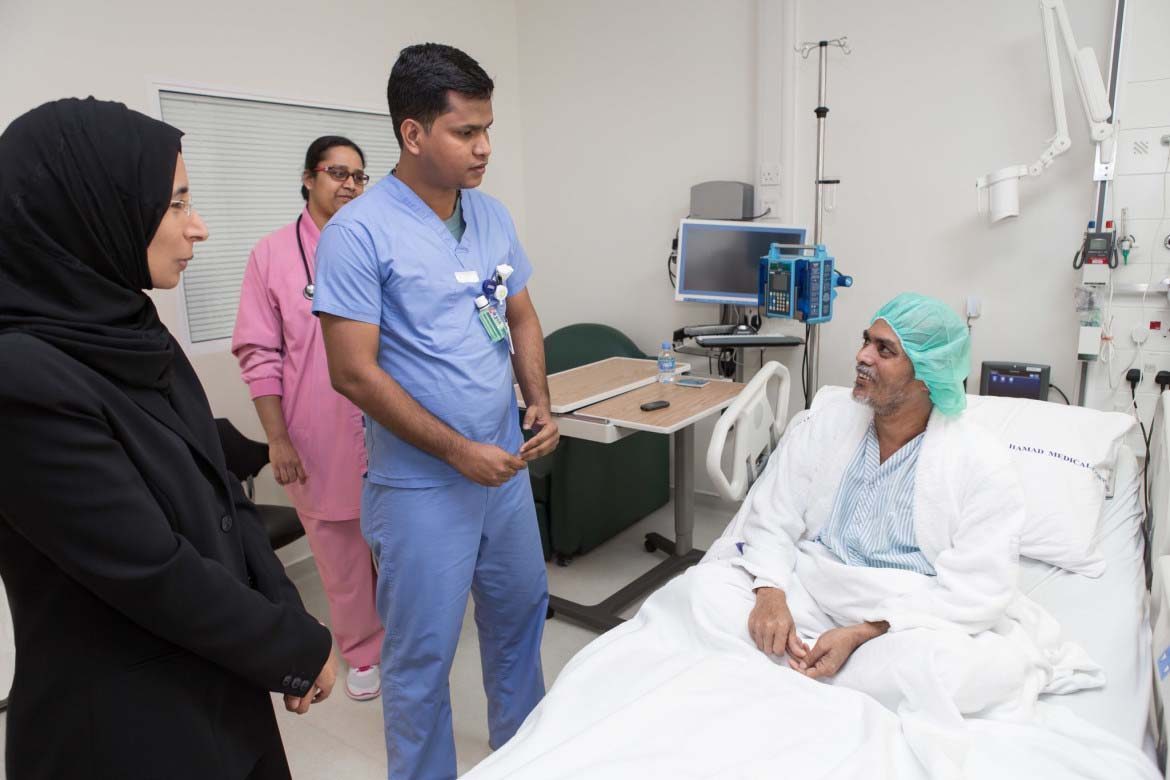 Stem cell transplant patient and Hanan Al Kuwari