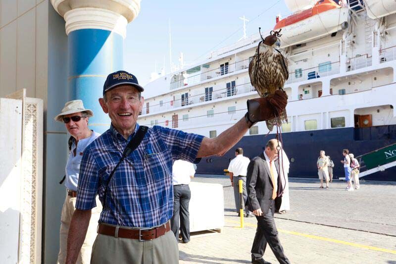 Tourist arriving at Doha Port