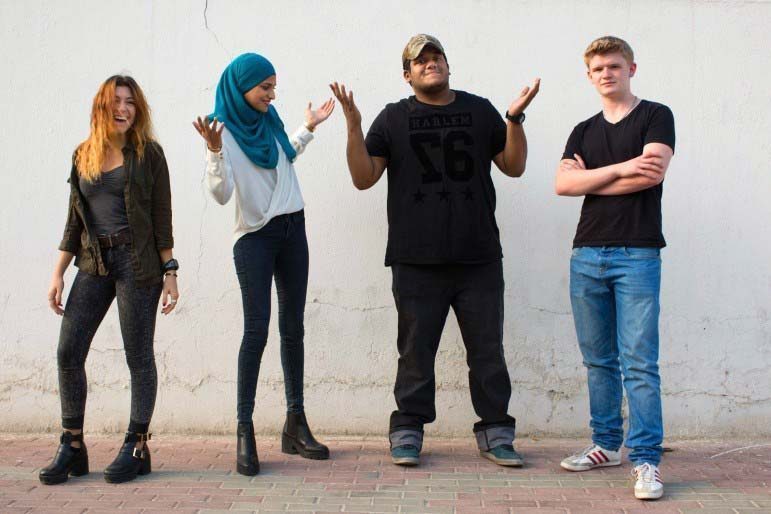 Expat Shella group Valeria Mazzei, Aayah Dowdar, Abdullah Javed and Josh Hillan (not pictured: Sabrina Atat)