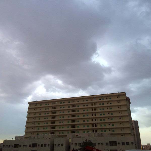 Storm clouds over Qatar