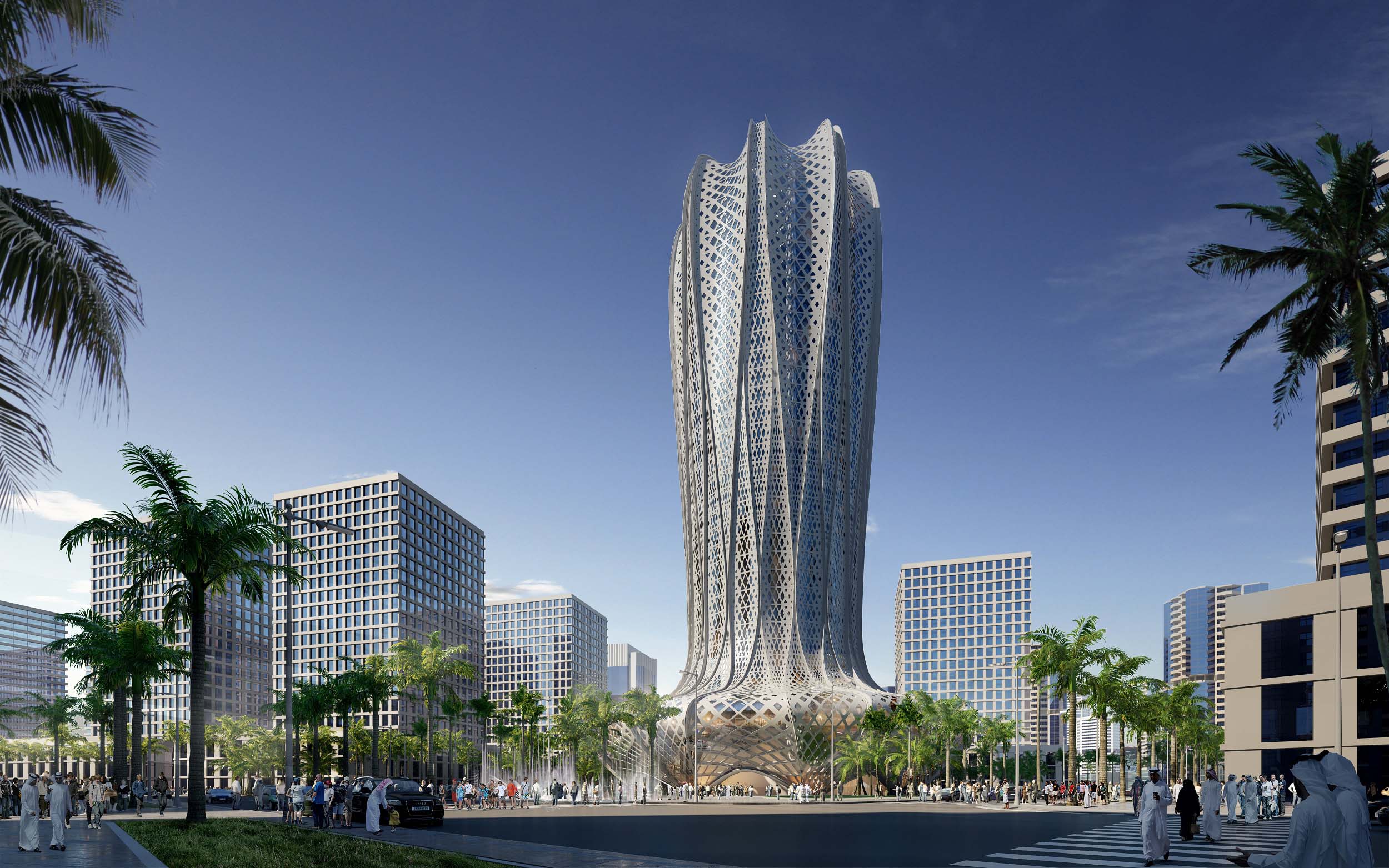 Zaha Hadid's design for the tower in Lusail 