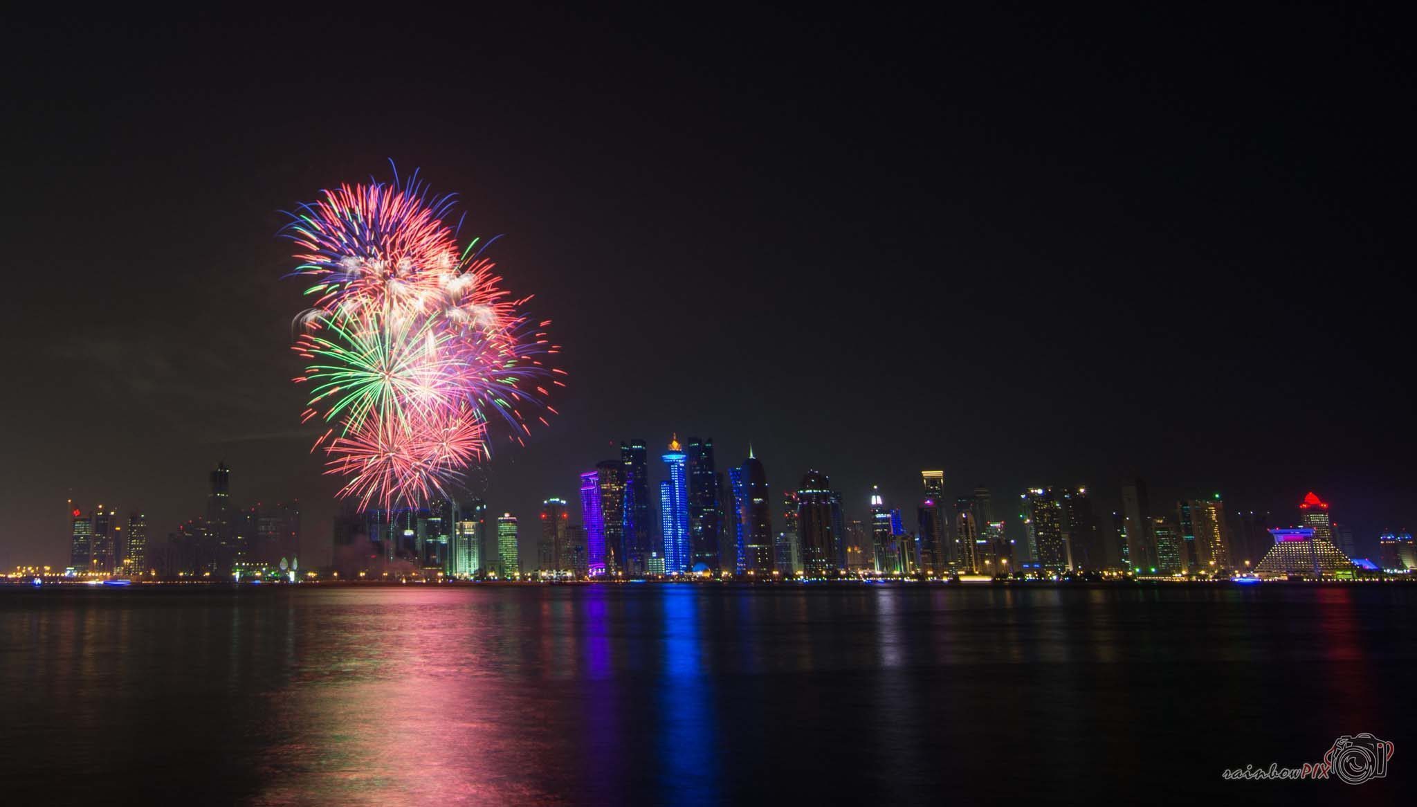 Fireworks for the 2016 Qatar Summer Festival