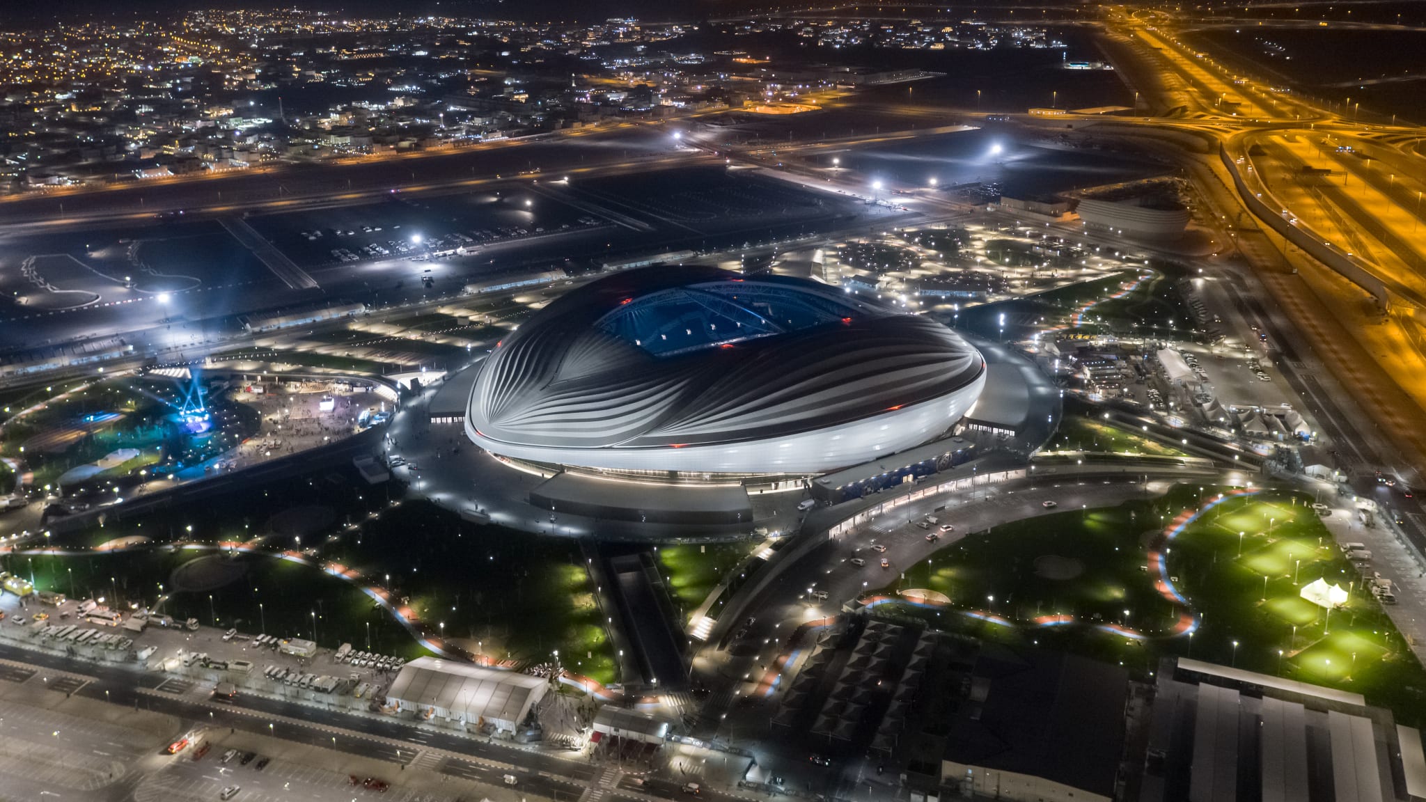 Fifa qatar. Стадион Аль Джануб. Стадионы Катара ЧМ-2022. FIFA 2022 Катар стадион. Международный стадион Халифа Доха.