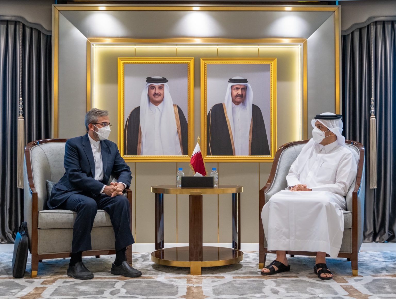 Top Iranian official Bagheri meets Qatar's FM in first visit to Doha ...