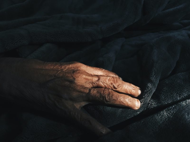 Elderly hands, old people