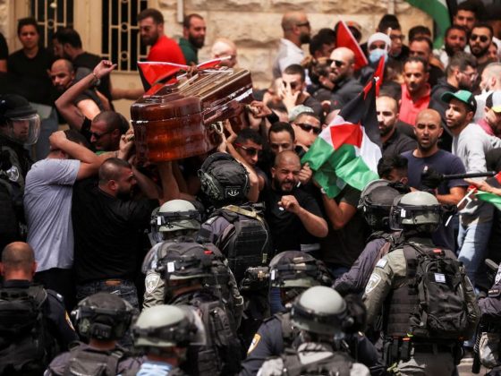 shireen abu akleh funeral israeli forces attack