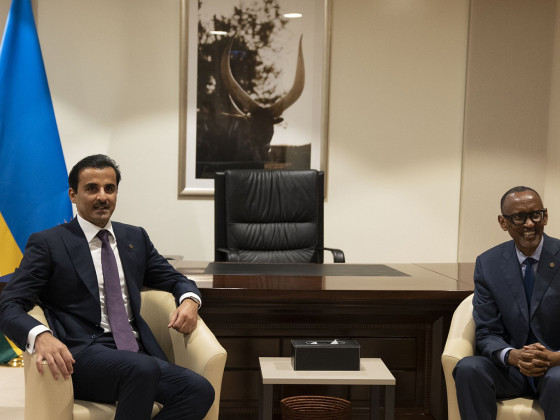 Qatar-Rawanda President Amir Tamim