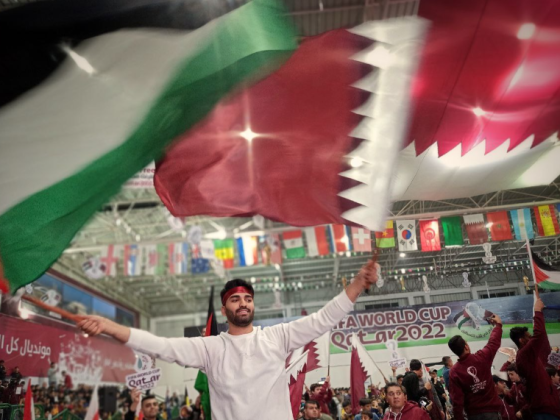 Photos: Palestinian flags fly high at the World Cup in Qatar