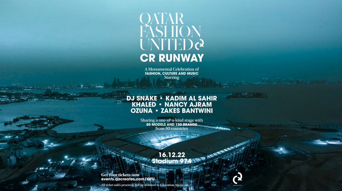 David Beckham Qatar Fashion United at 974 Stadium in Doha December