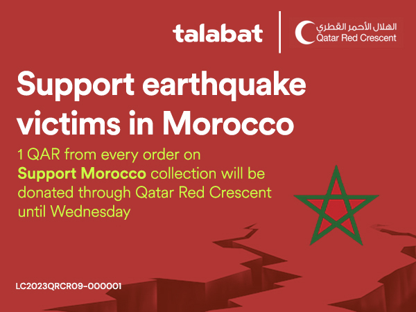 talabat supports charitable efforts for earthquake victims in Morocco