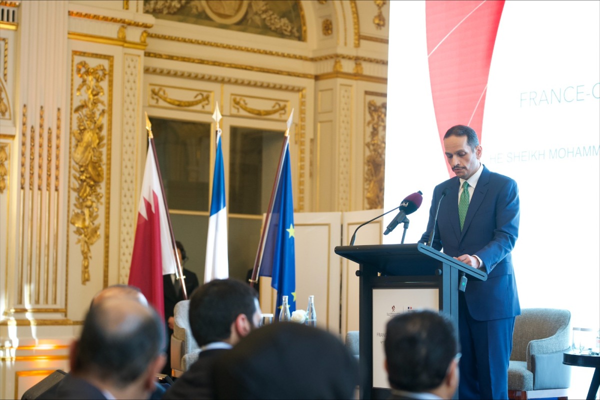 Qatar’s PM inaugurates Qatari-French Economic Forum in Paris