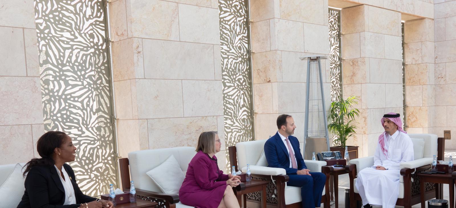Qatar’s prime minister meets U.S. Congress delegation