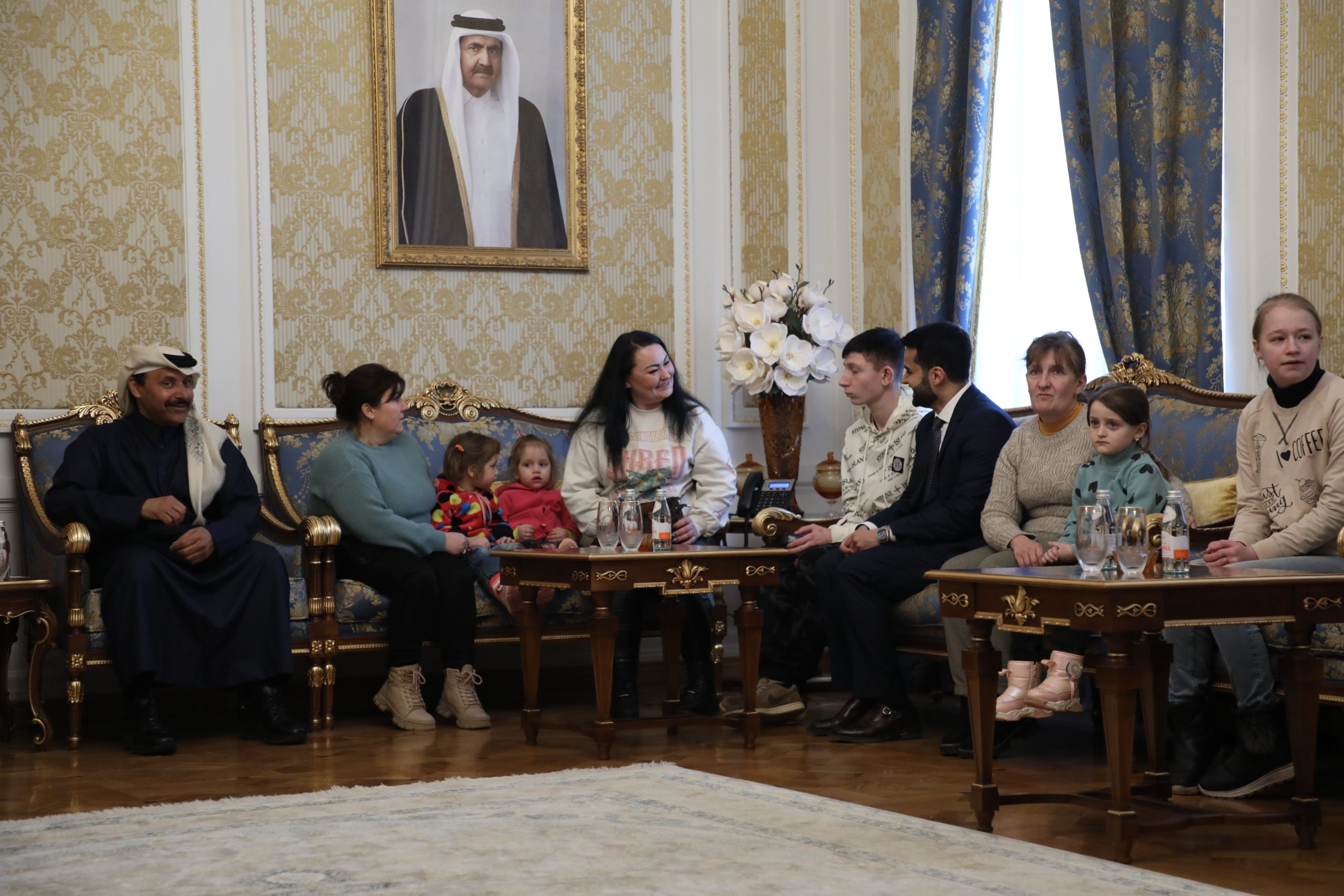 Qatar helps return 11 Ukrainian children to their families after they were held in Russia
