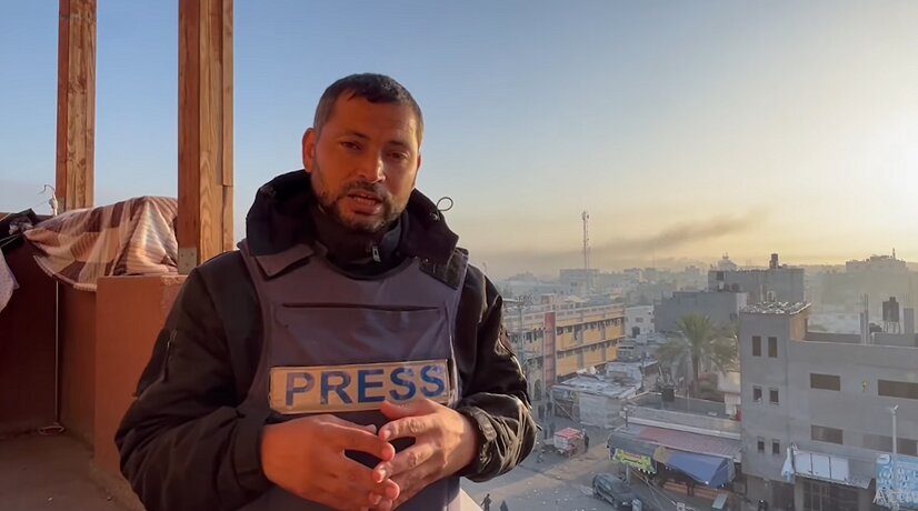 Al Jazeera’s Ismail Abu Omar admitted to ICU following severe injury from Israeli strike
