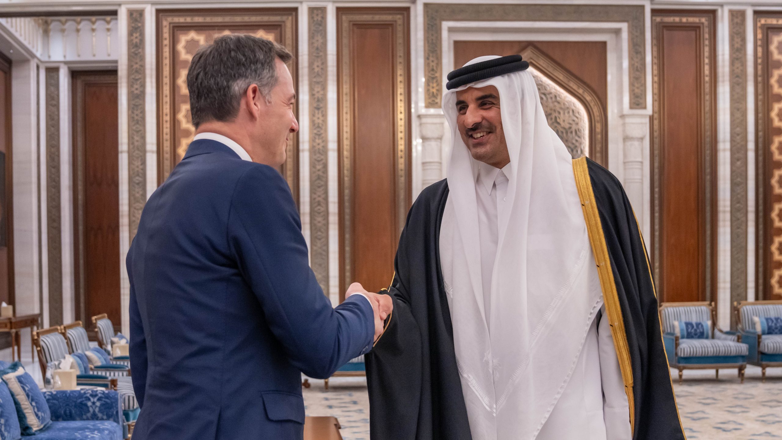 Qatar’s Amir and Belgium PM discuss Gaza developments in Doha