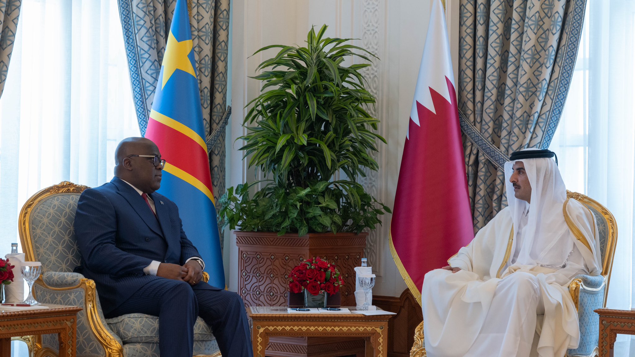Qatar’s Amir meets DRC president in Doha