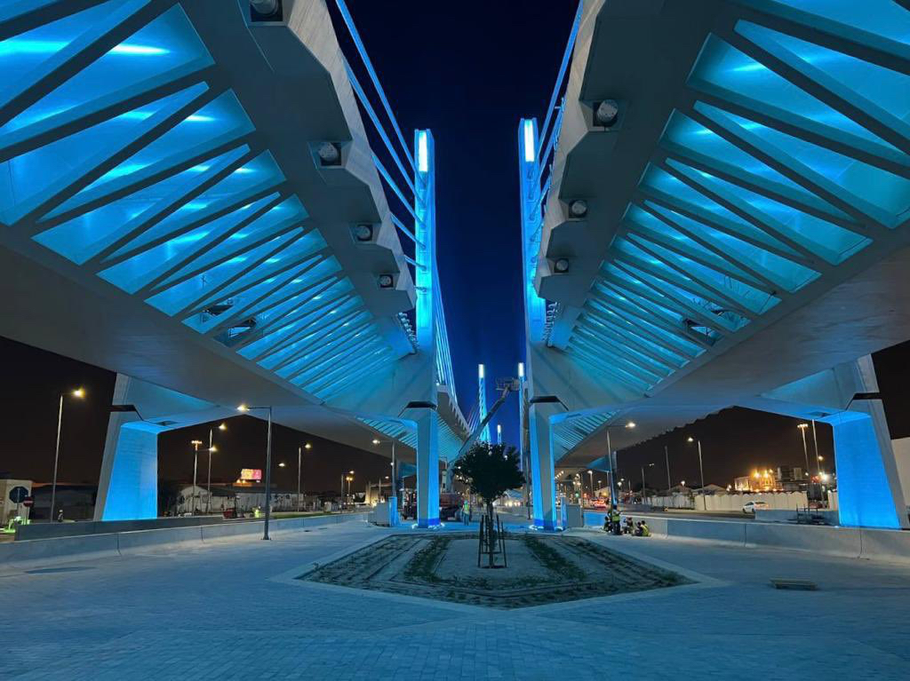 Lit in azure: Doha’s cityscape turns blue for World Autism Day