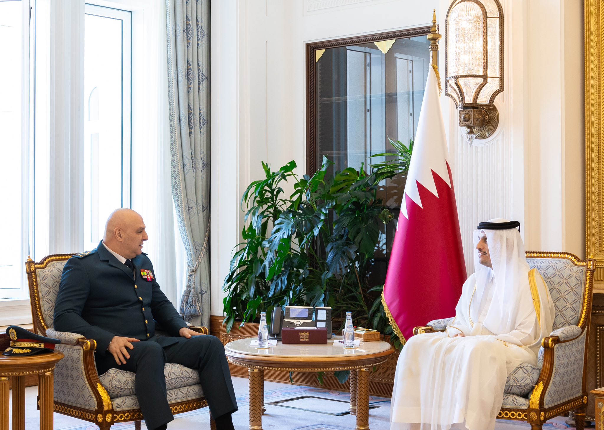 Qatar’s PM reiterates support for Lebanese institutions during meeting with army commander Joseph Aoun