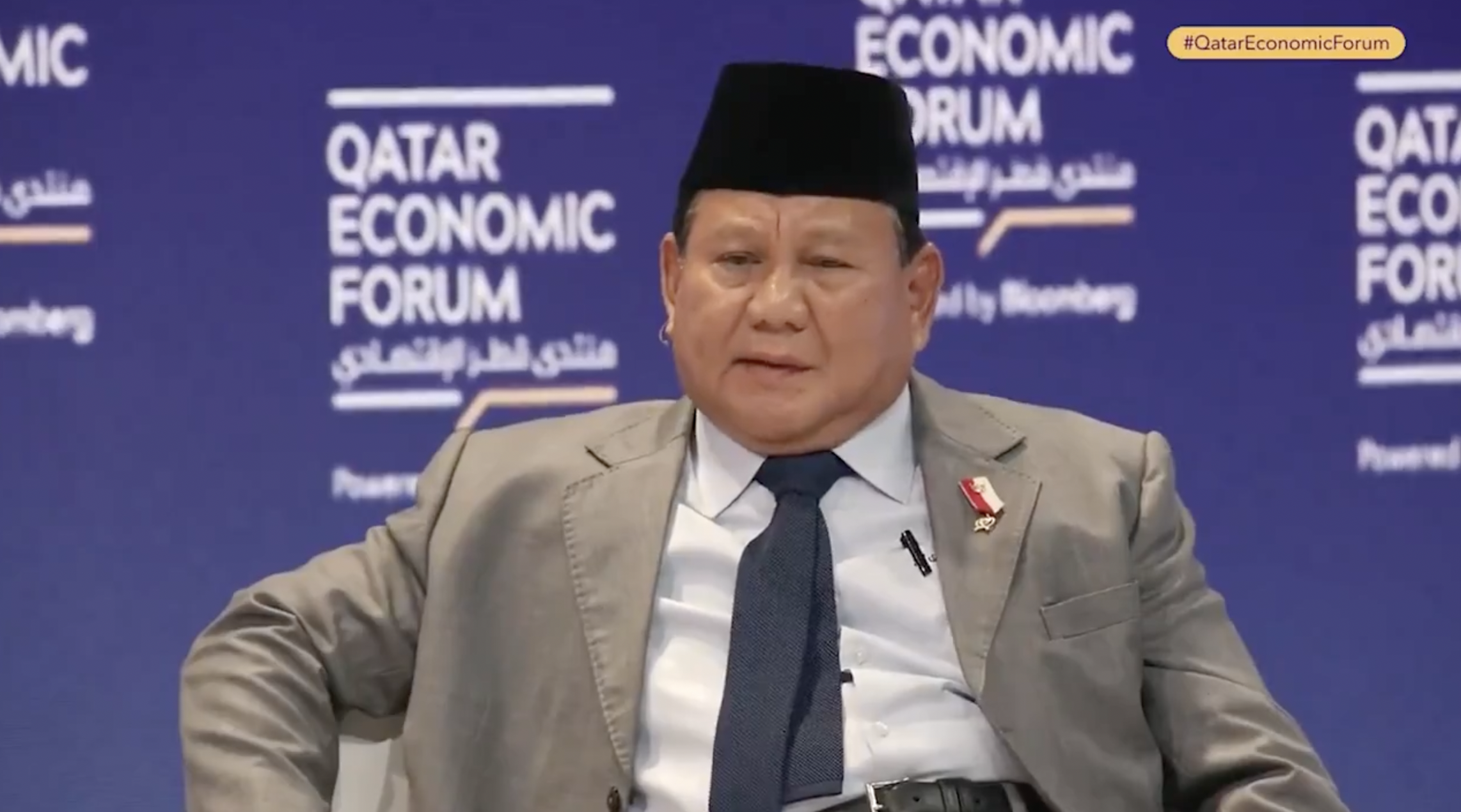 ‘Where is the concern about democracy?’: Indonesia’s president-elect challenges concerns about leadership style at QEF