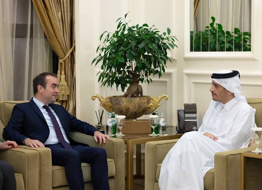 Qatar’s PM addresses Gaza war with French armed forces minister