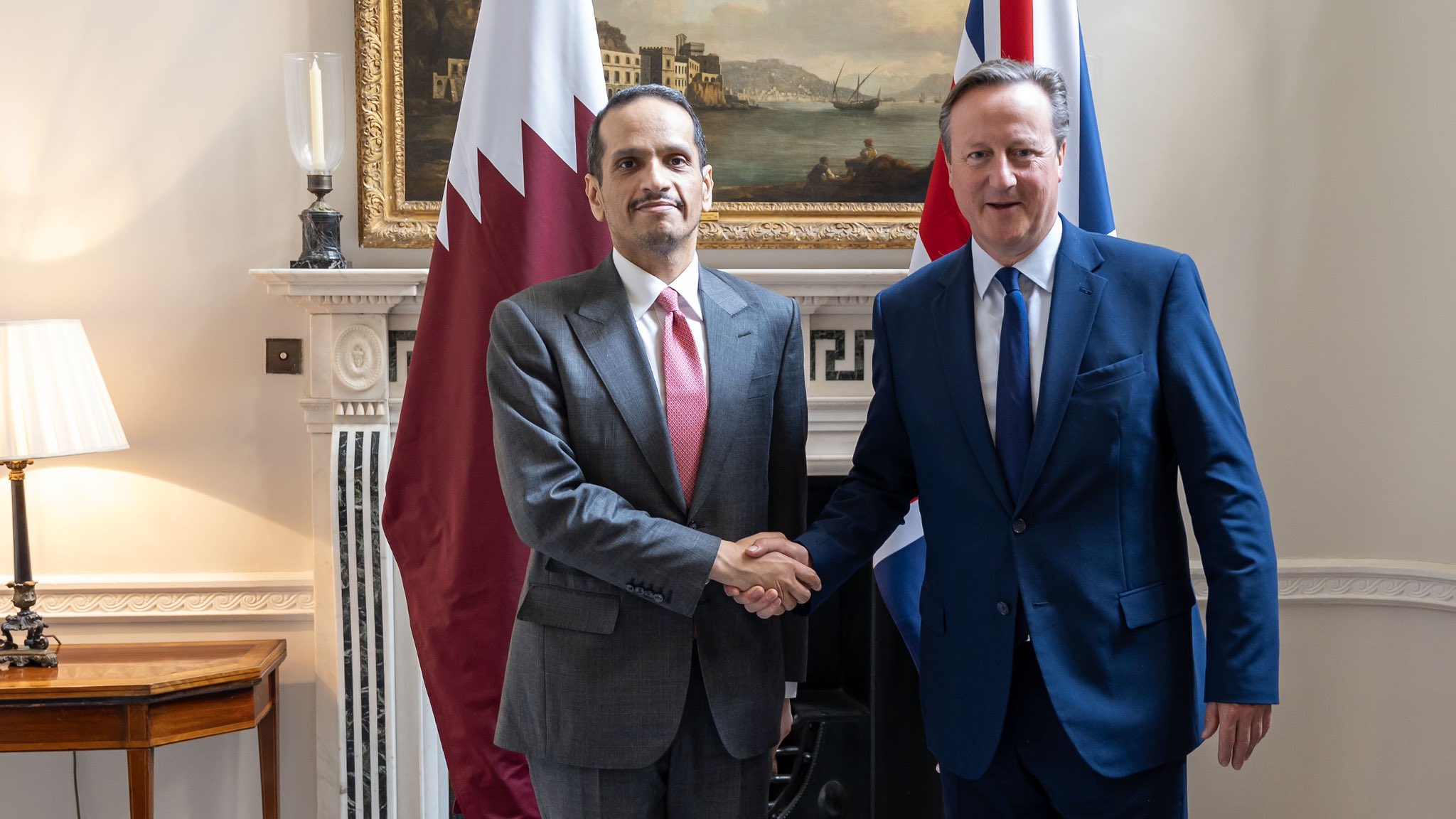 ‘Grave situation’: Qatari PM meets British foreign minister for Gaza talks