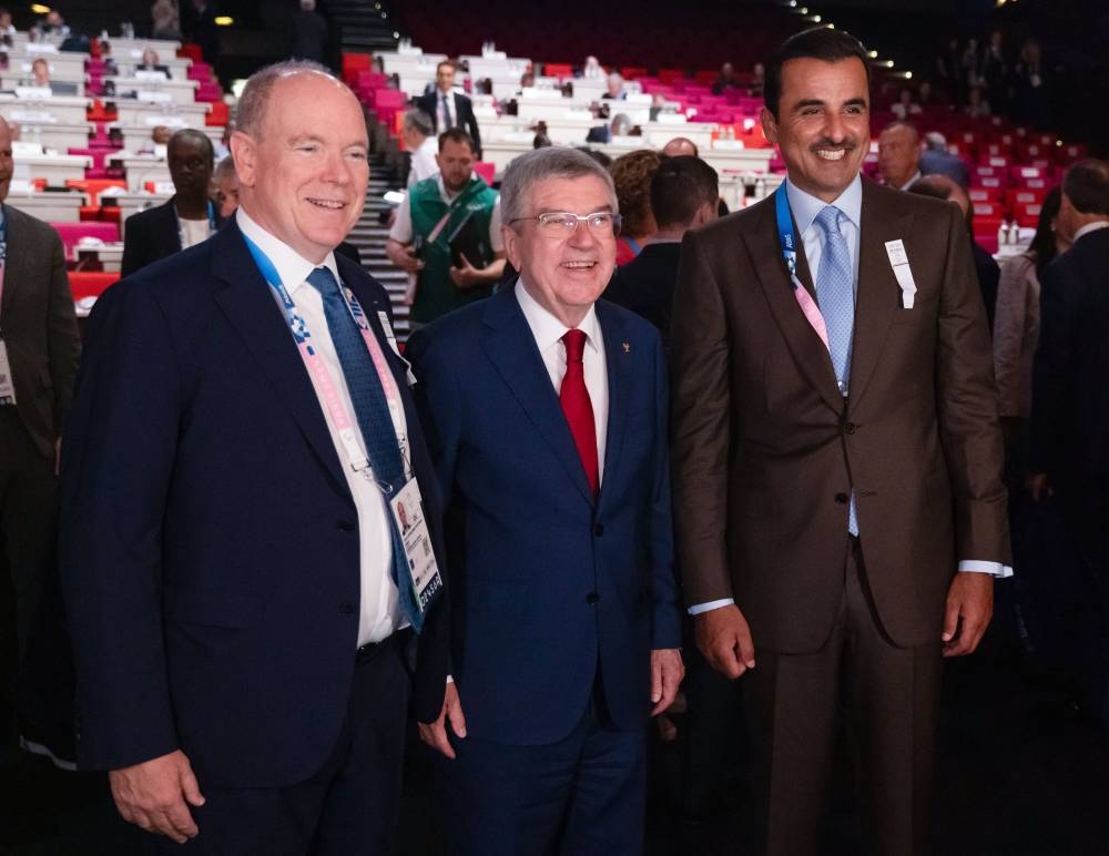 Qatar’s Amir attends the 142nd session of the International Olympic Committee