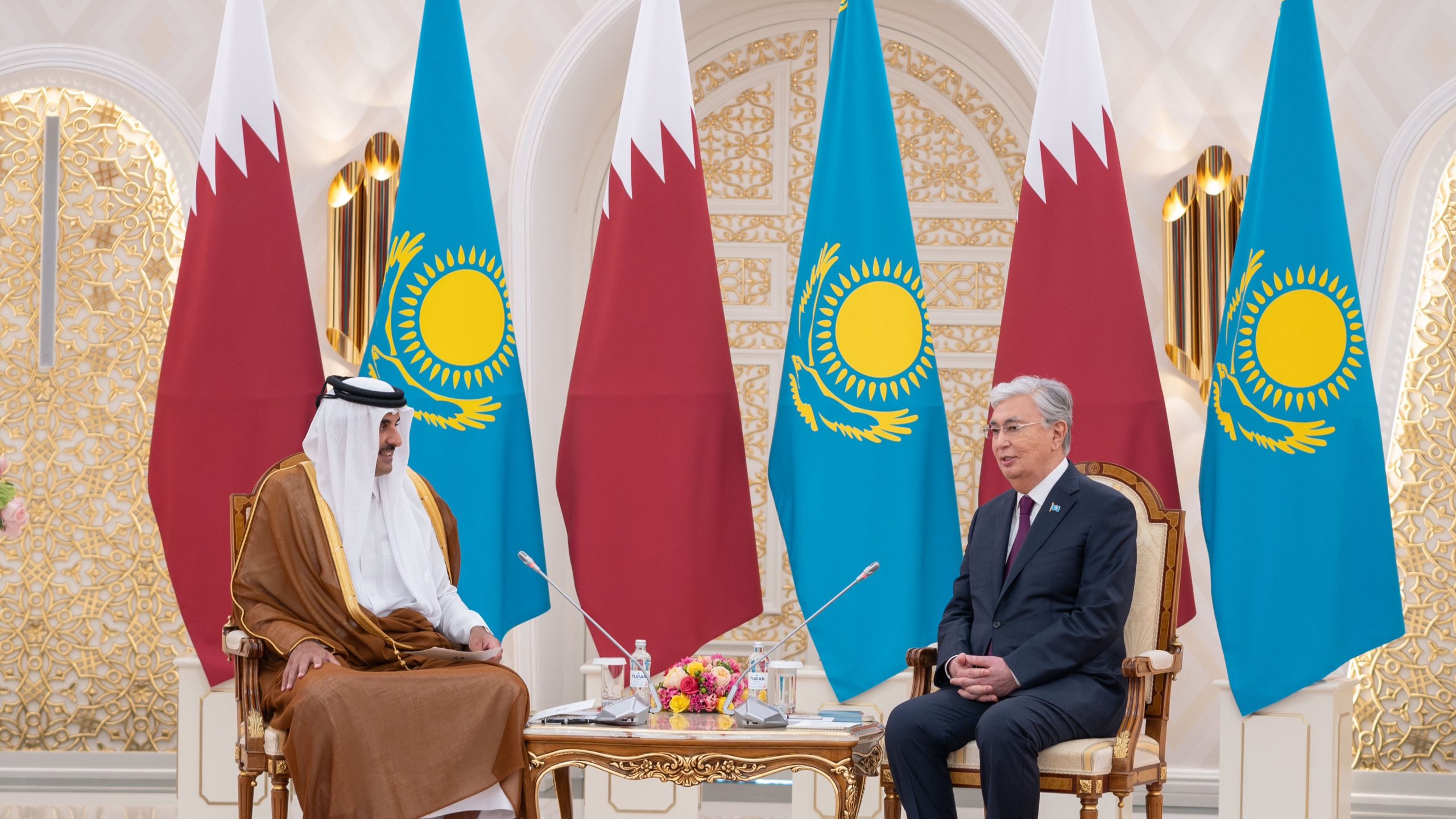 Qatar’s amir, Kazakh president hold official talks in Astana