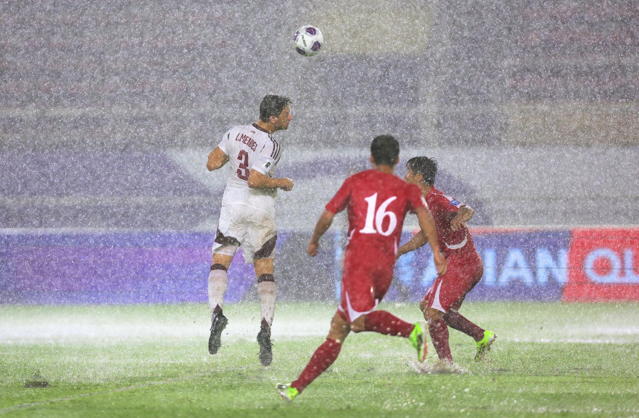 Qatar drop crucial points in rain-soaked World Cup qualifier against North Korea  