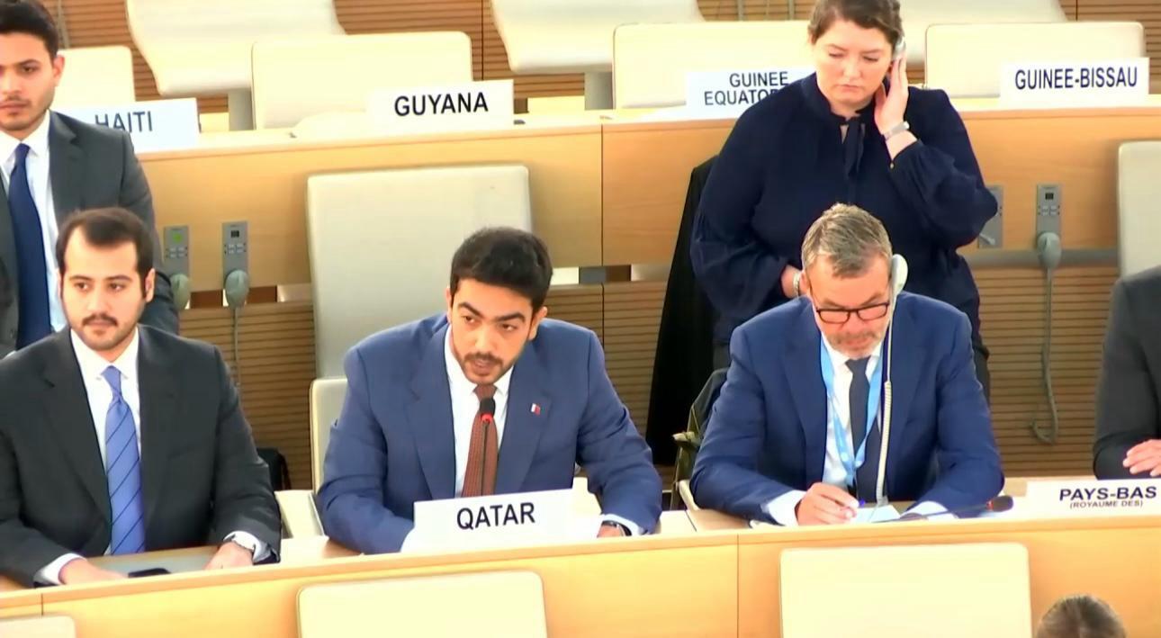 Qatar voices concerns over Syrian human rights violations at a Geneva session