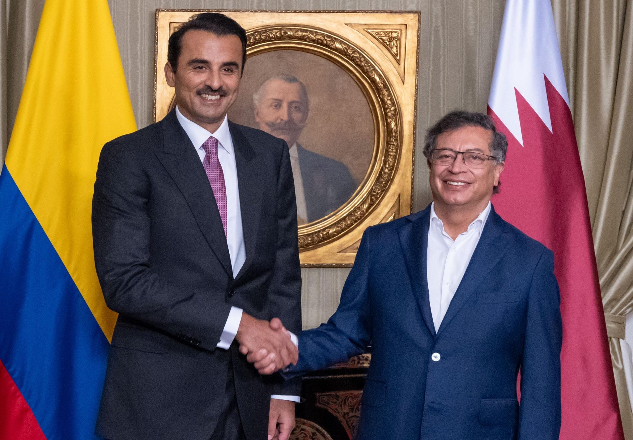 Qatar’s Amir concludes visit to Colombia