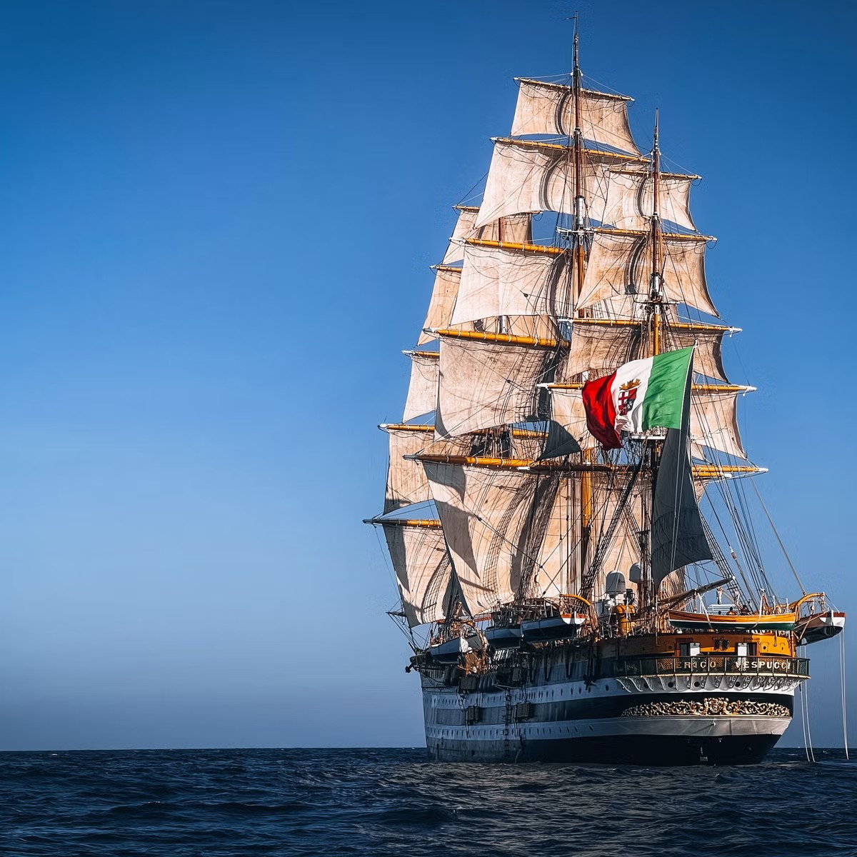 Italian Navy’s ‘Amerigo Vespucci’ arrives to mark National Unity and Armed Forces Day