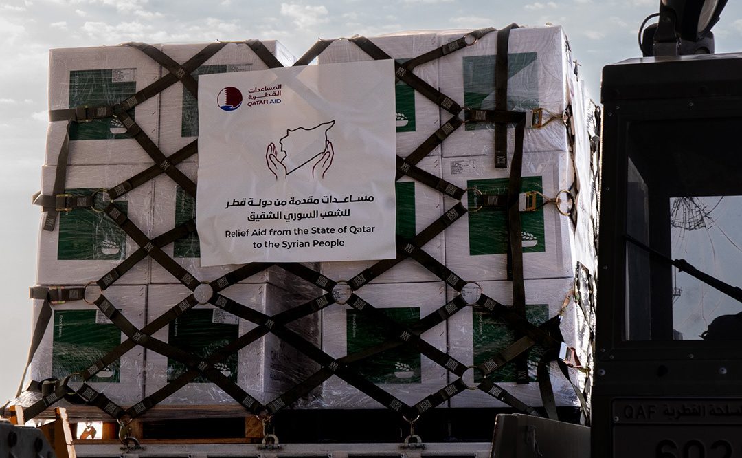 Qatar despatches first direct aid flight to Damascus