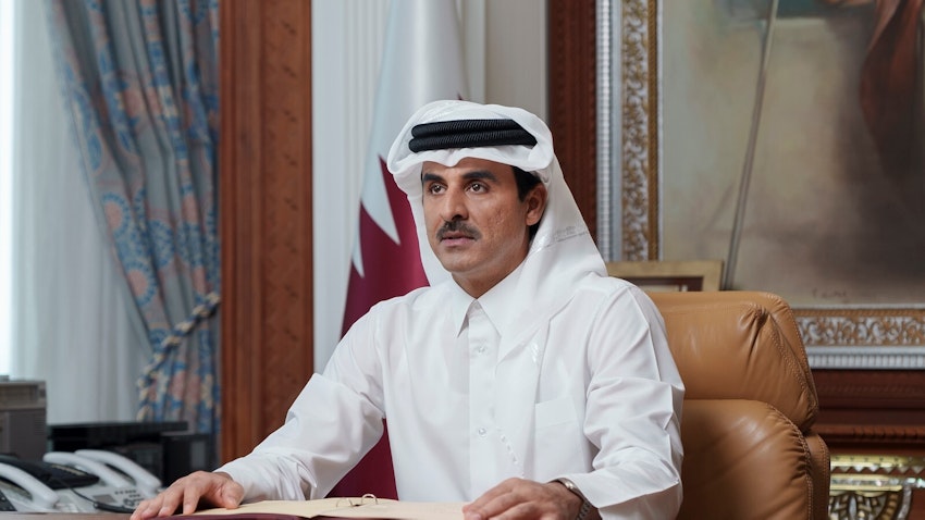 Qatar’s Amir meets with Hamas delegation for Gaza truce talks