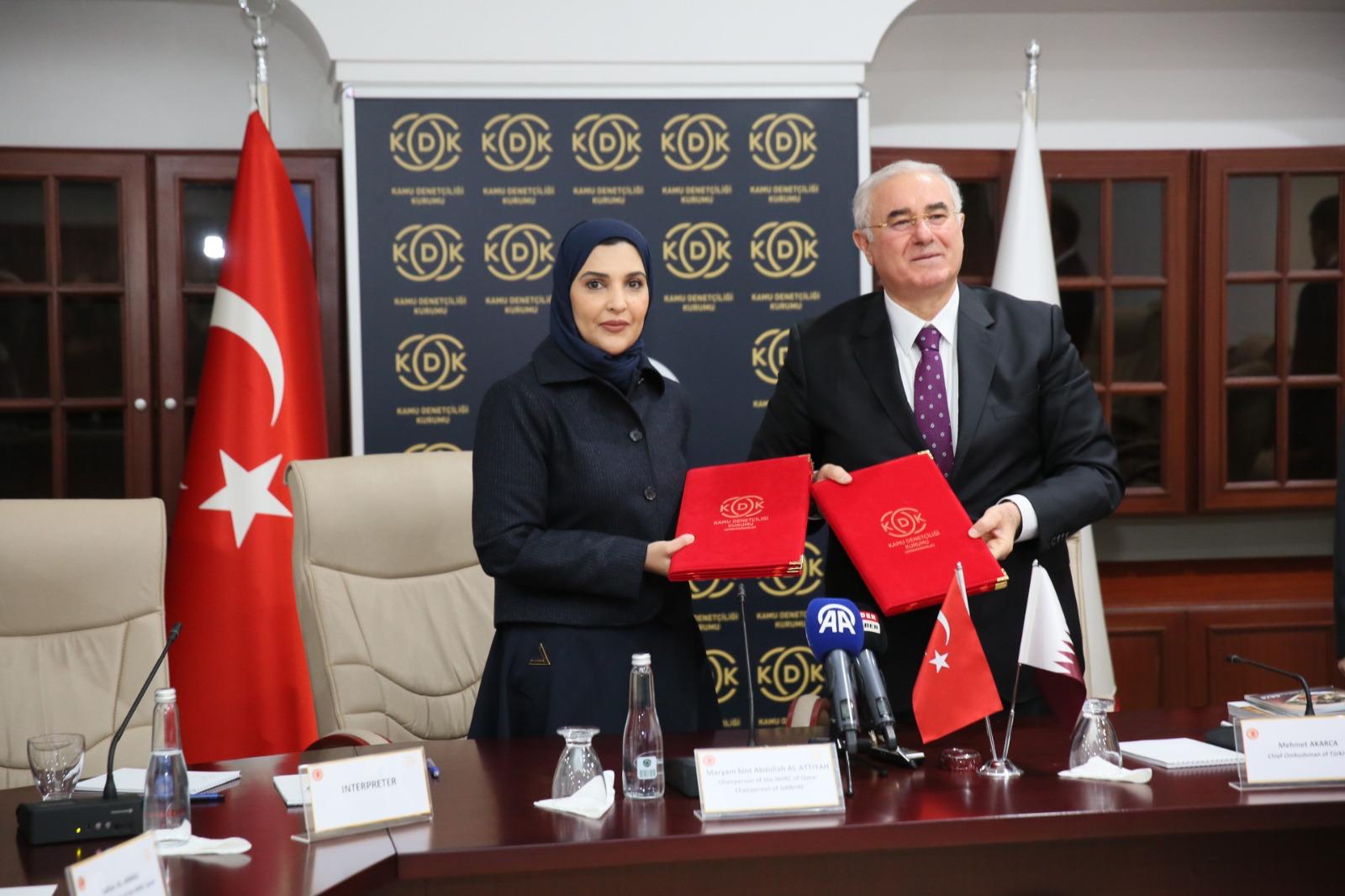 Qatar’s human rights committee and Turkish Ombudsman sign new deal