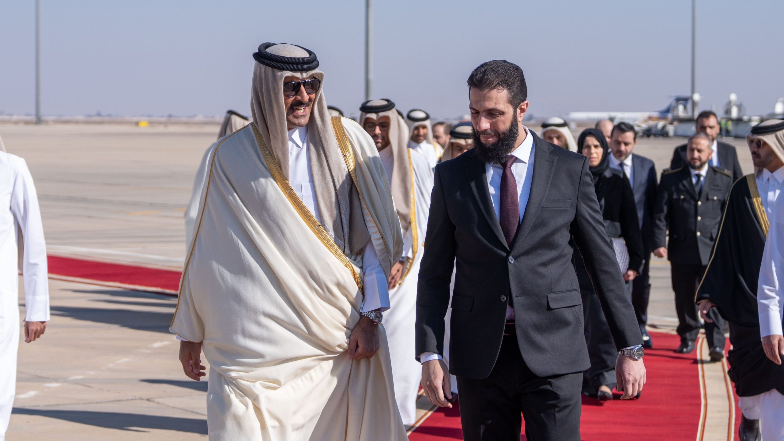 Qatar’s Amir first Arab leader to arrive in Damascus post-Assad era