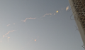 White smoke in Doha's sky after missiles were intercepted