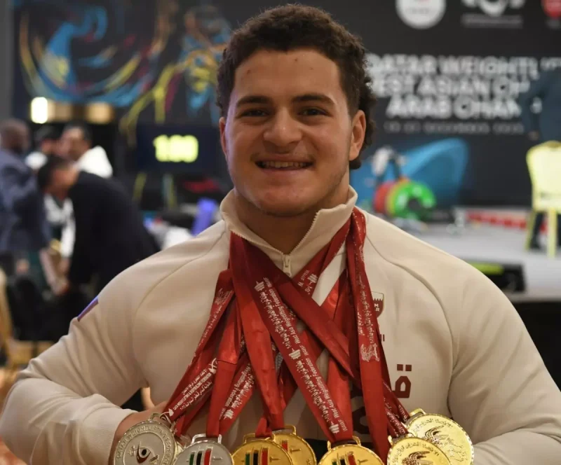 Qatari weightlifter Fares Ahmed Jaber sets personal bests at Asian Championships