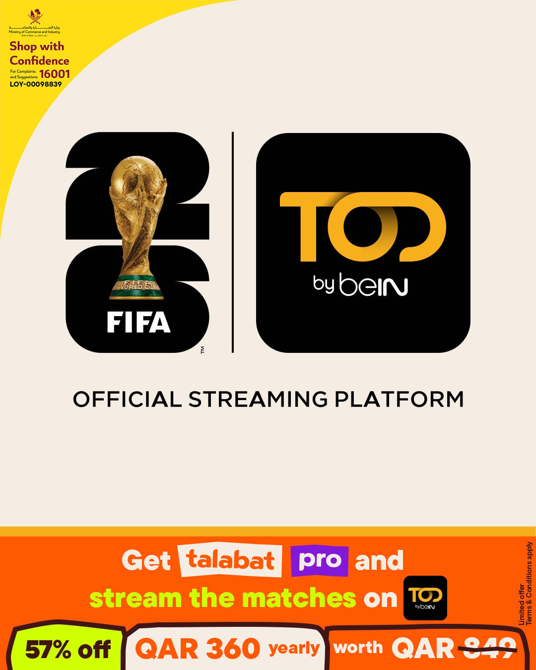 talabat and TOD by beIN team up to bring fans an elevated FIFA World Cup 2026 experience across MENA