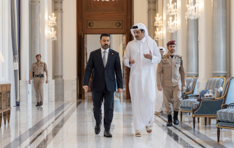 Qatar’s Amir receives Iraqi PM in Doha for talks on regional security and bilateral ties